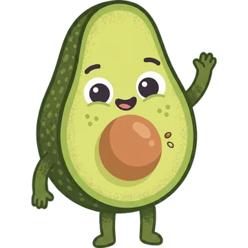 Avo the avocado mascot waves hello